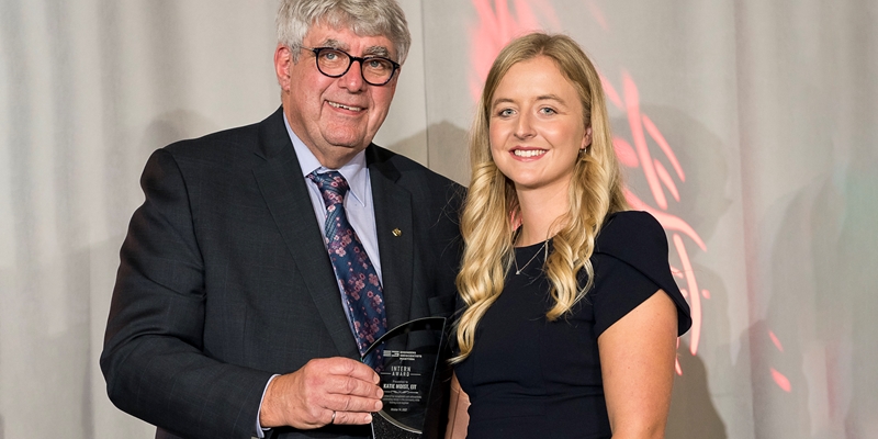 Katie Moist P.Eng. wins the 2022 EngGeoMB Intern Award
