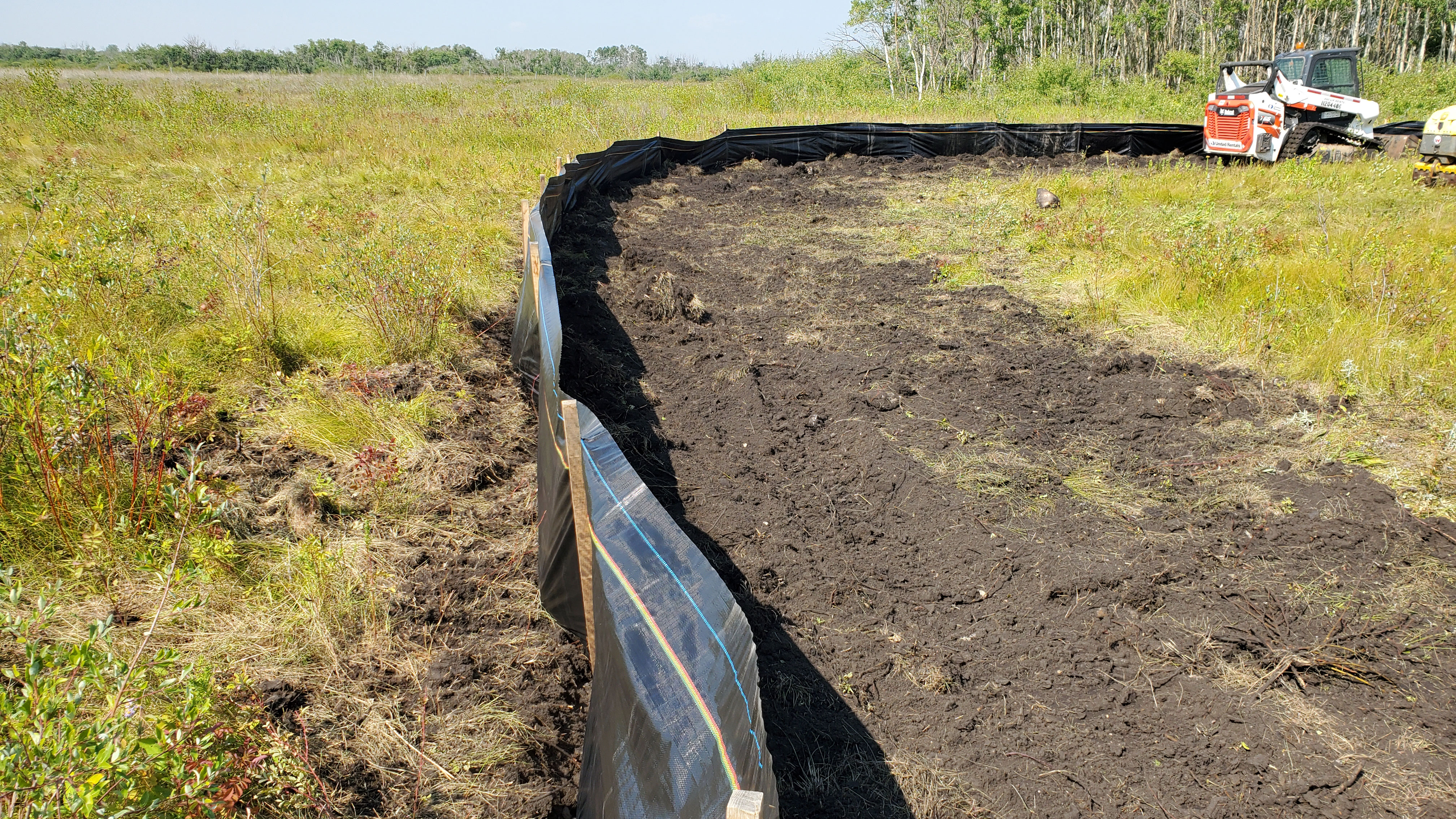 Silt Fencing Was Installed Around The Entirety Of The Site To Prevent Animals From Entering