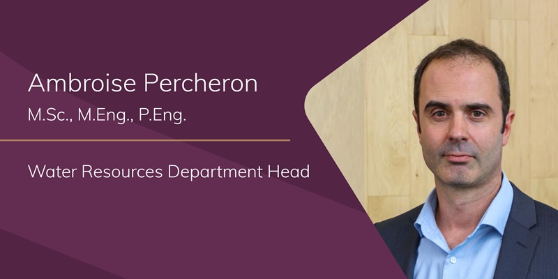Ambroise Percheron promoted to Department Head of our Winnipeg water resources group