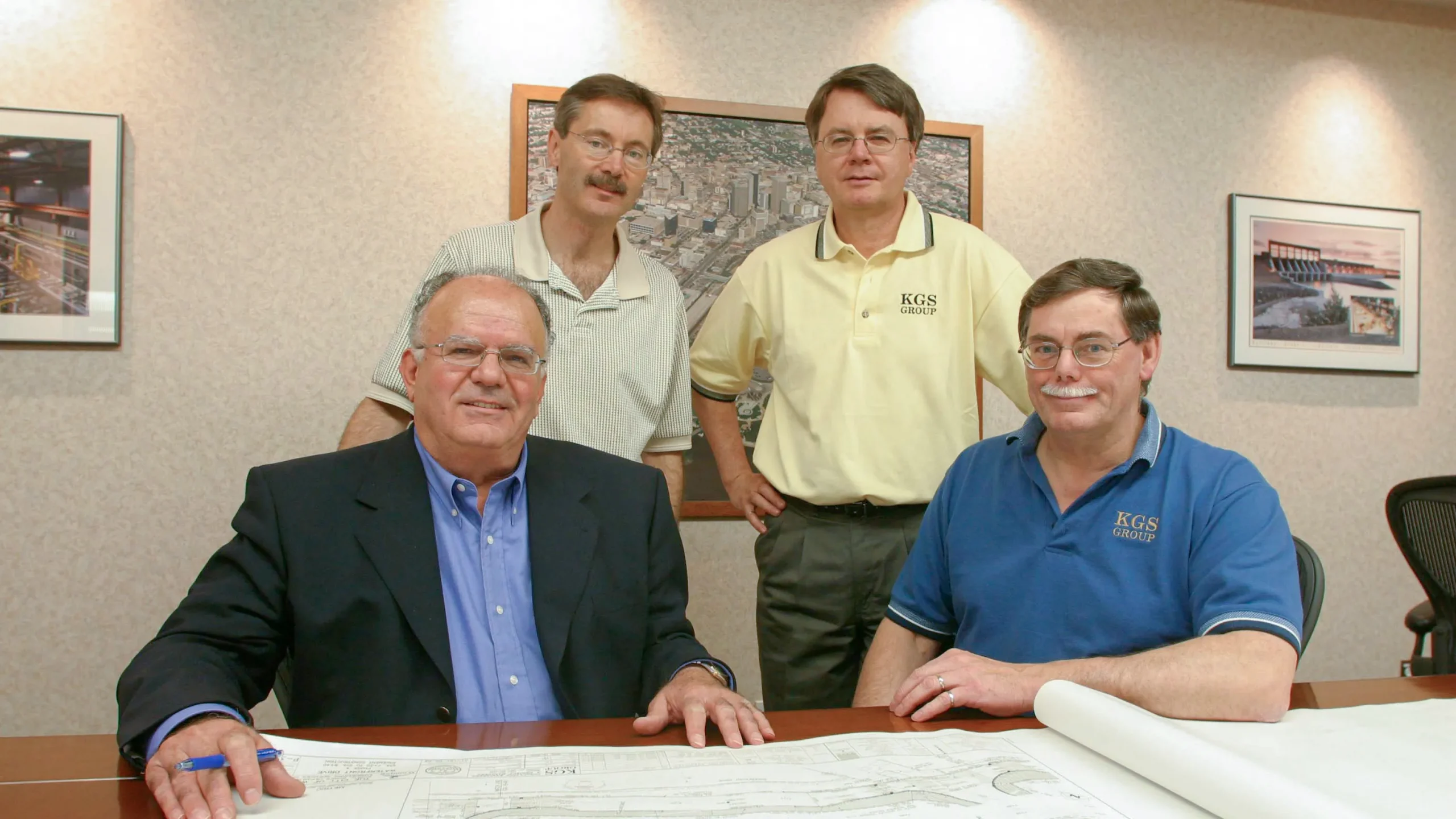 Four founders seated at a table