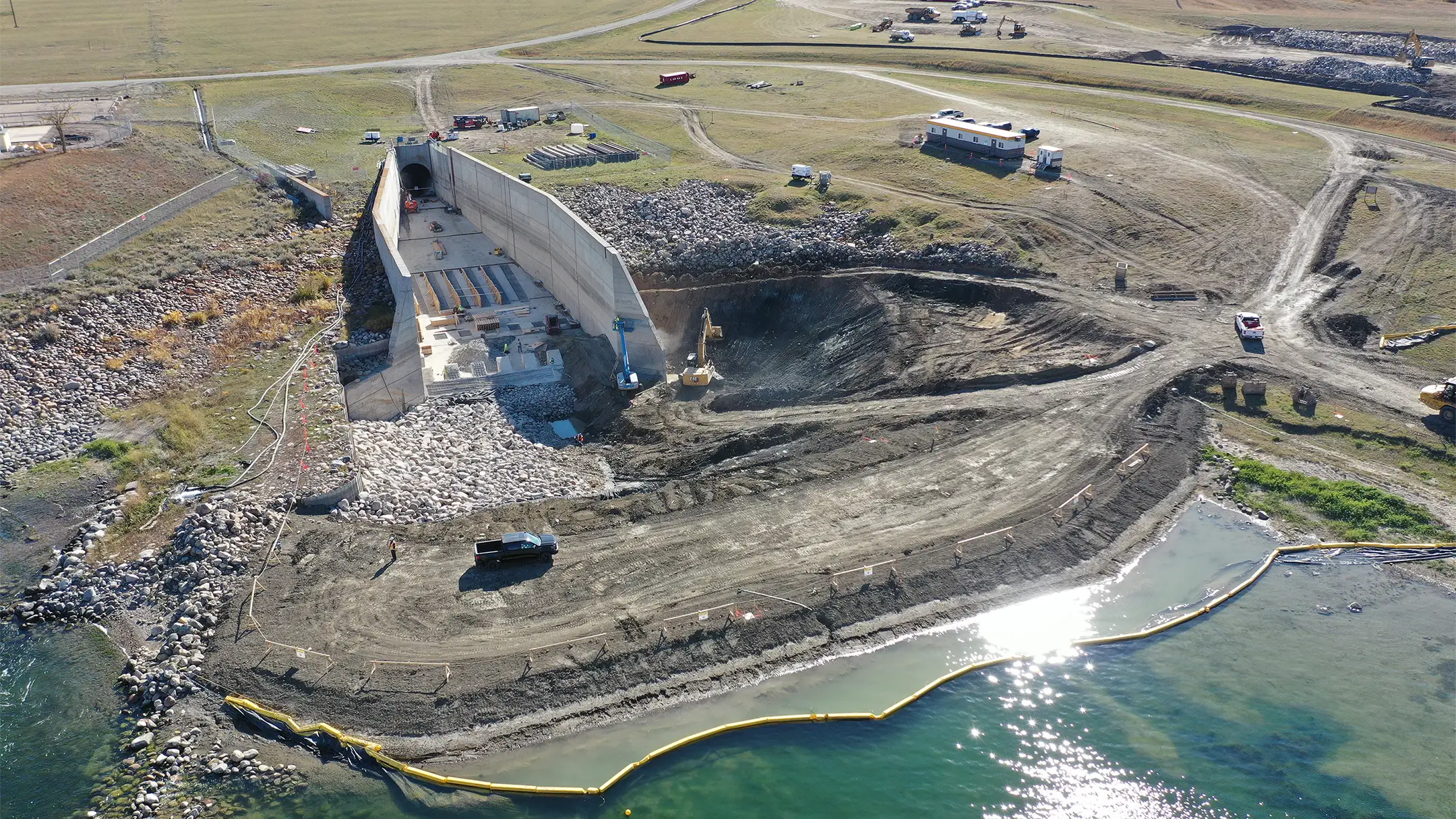 Concrete repairs underway at Gardiner Dam tunnel control structure 5