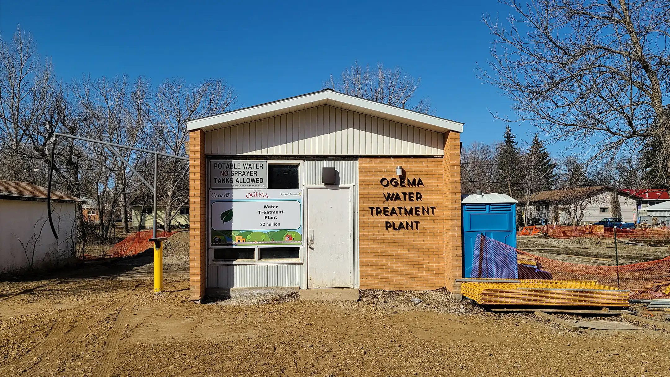 Newly constructed building on site