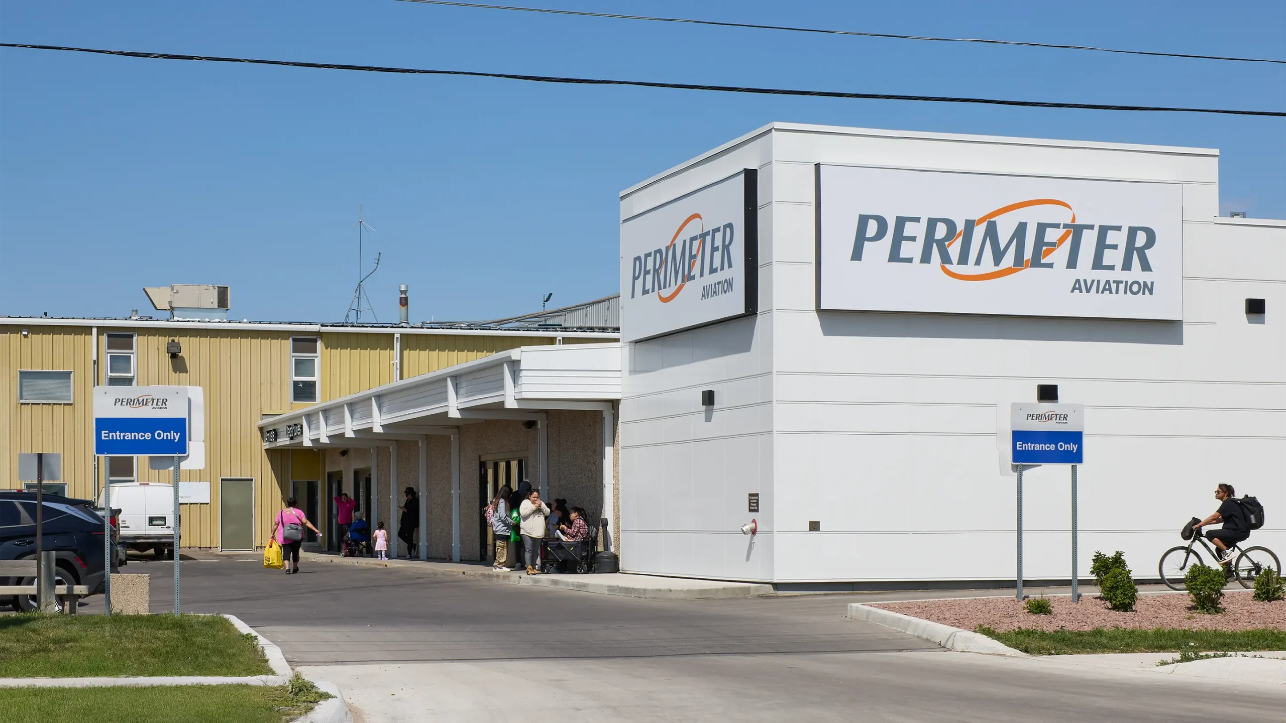 Outside view of terminal entrance