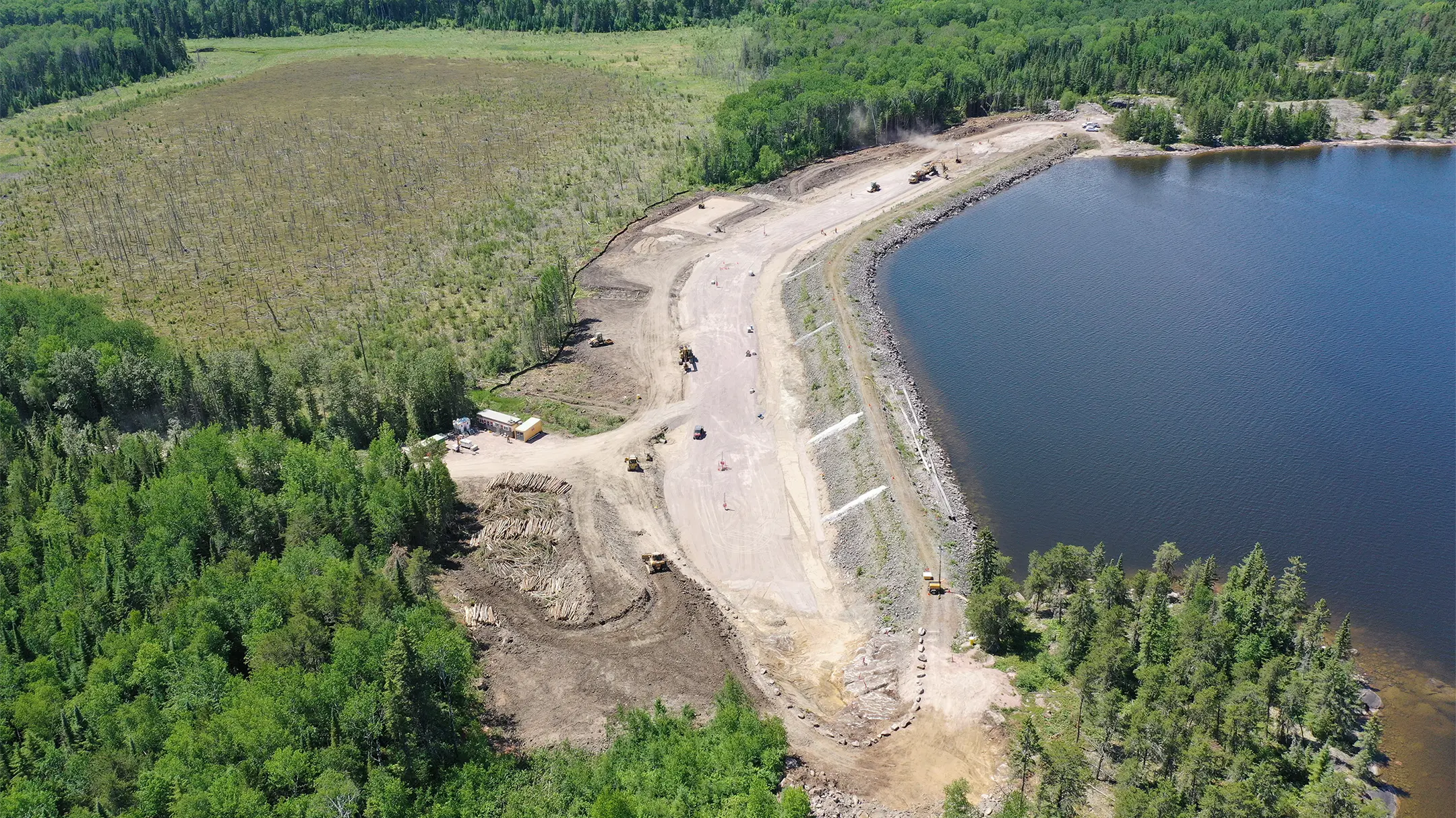 Sub grade aerial view