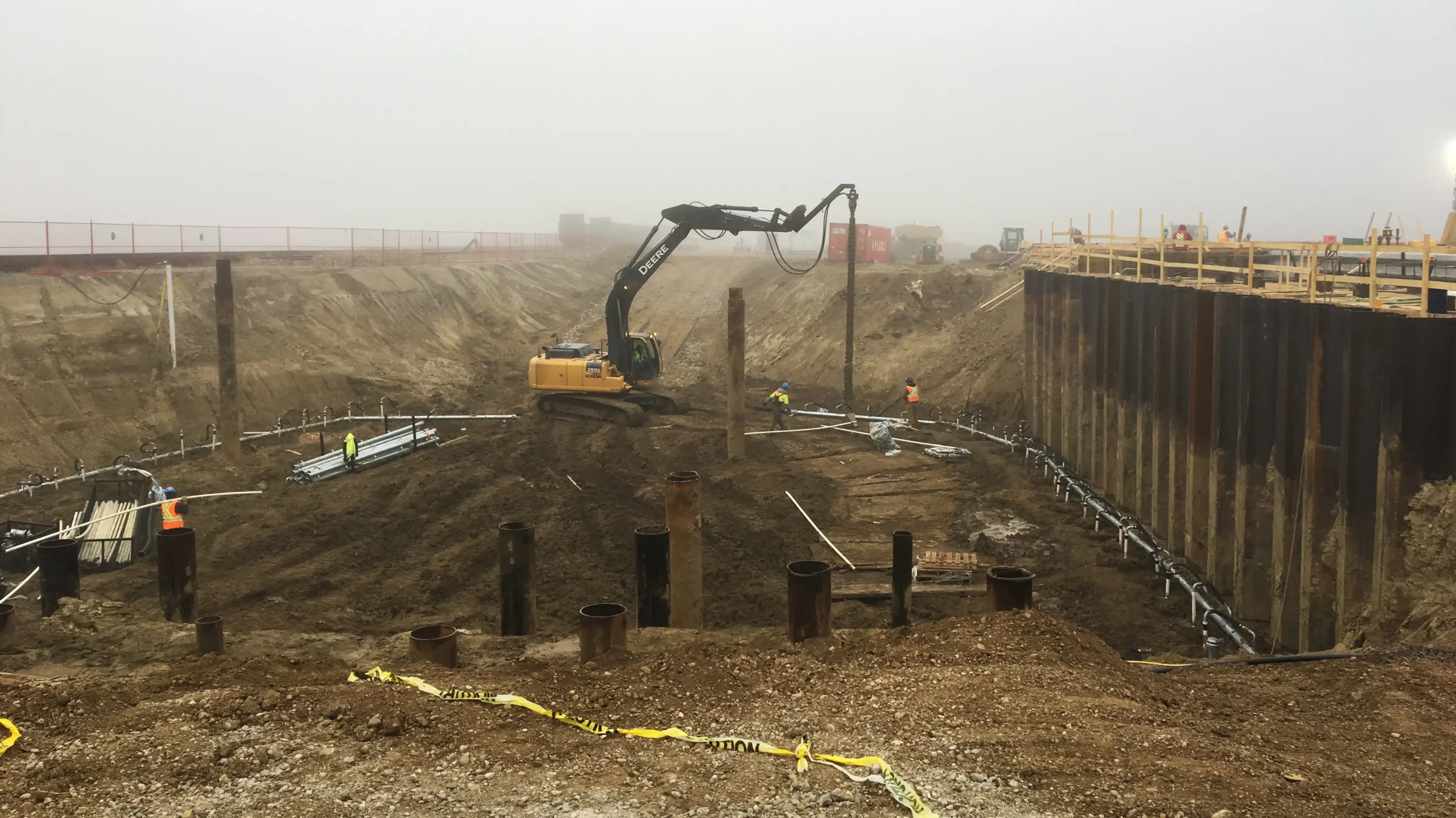 Construction of plant foundation
