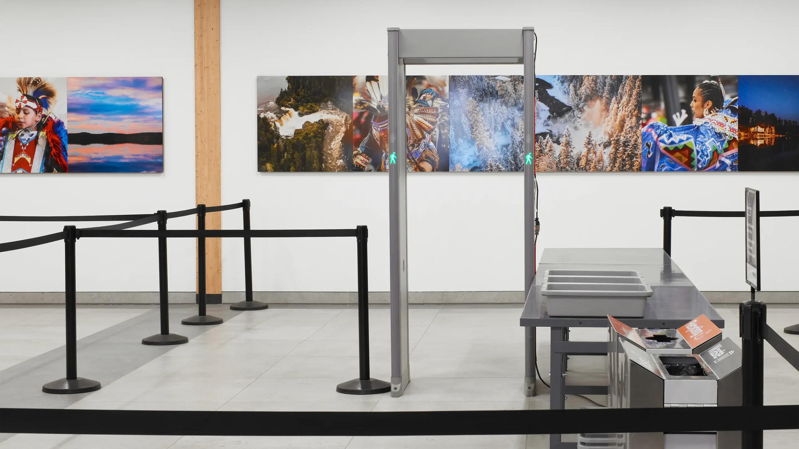 Inside of terminal, security area