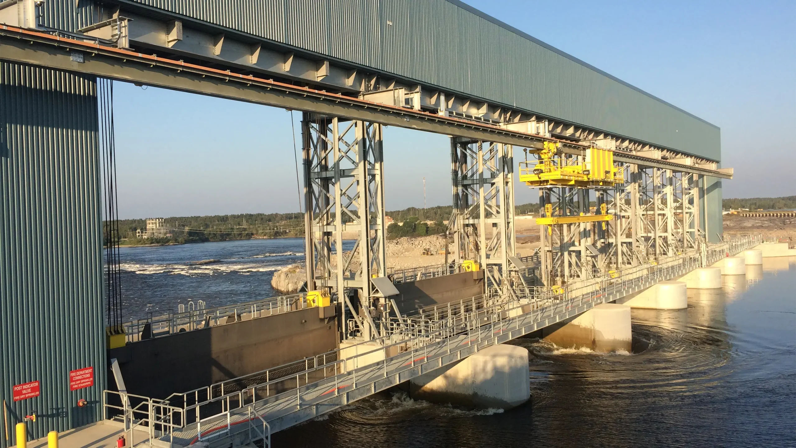 Exterior view of finished spillway