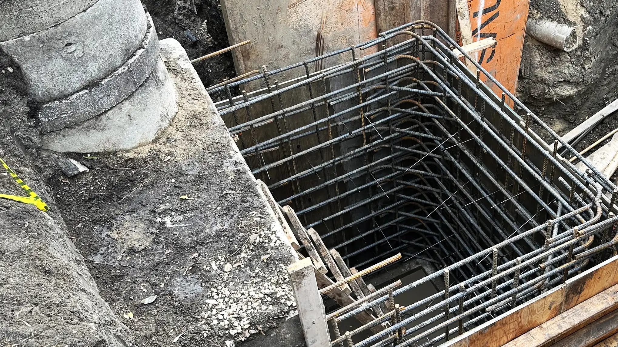 Hawthorne valve chamber being modified