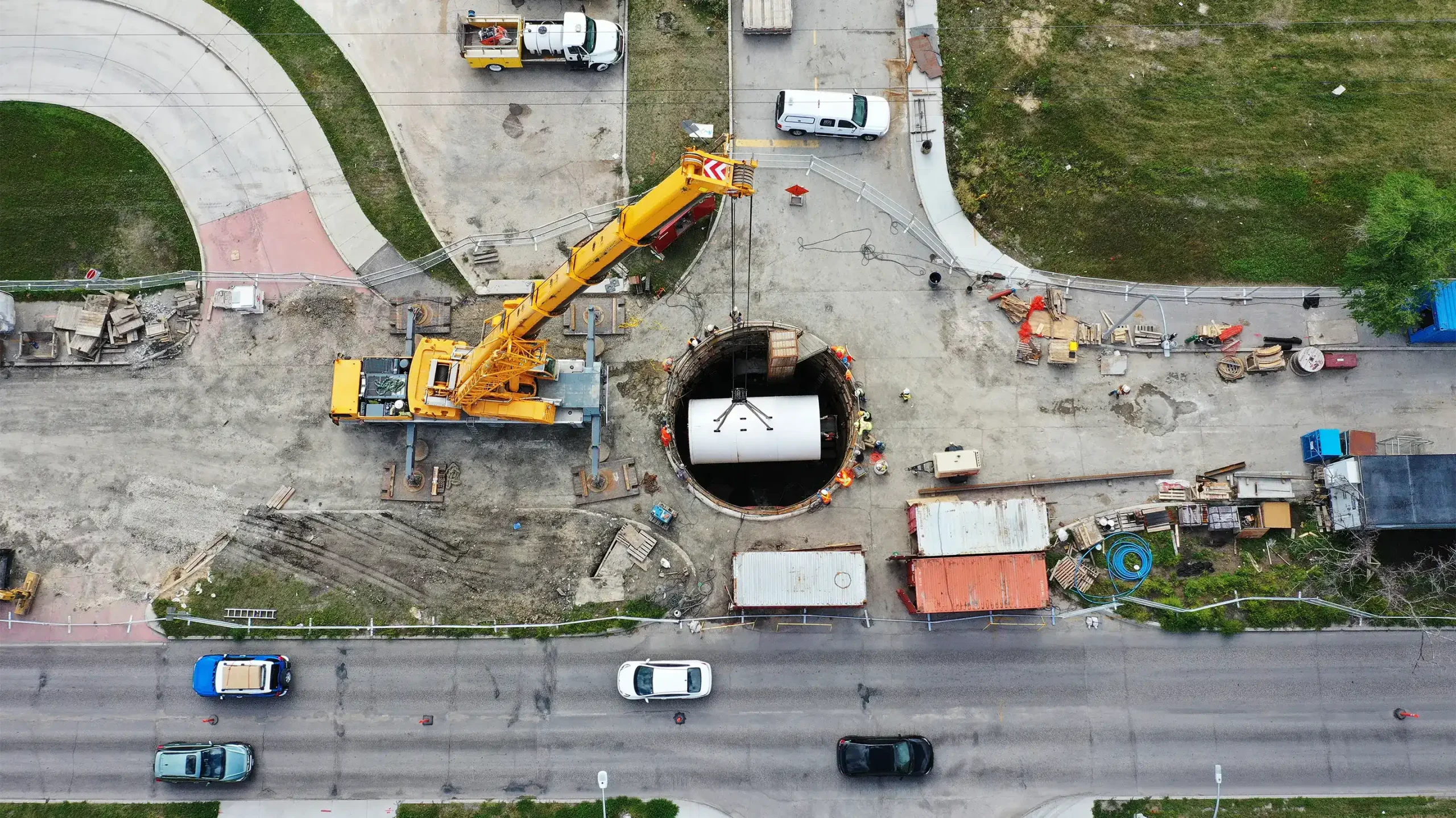 Installation of TBM at Taylor shaft