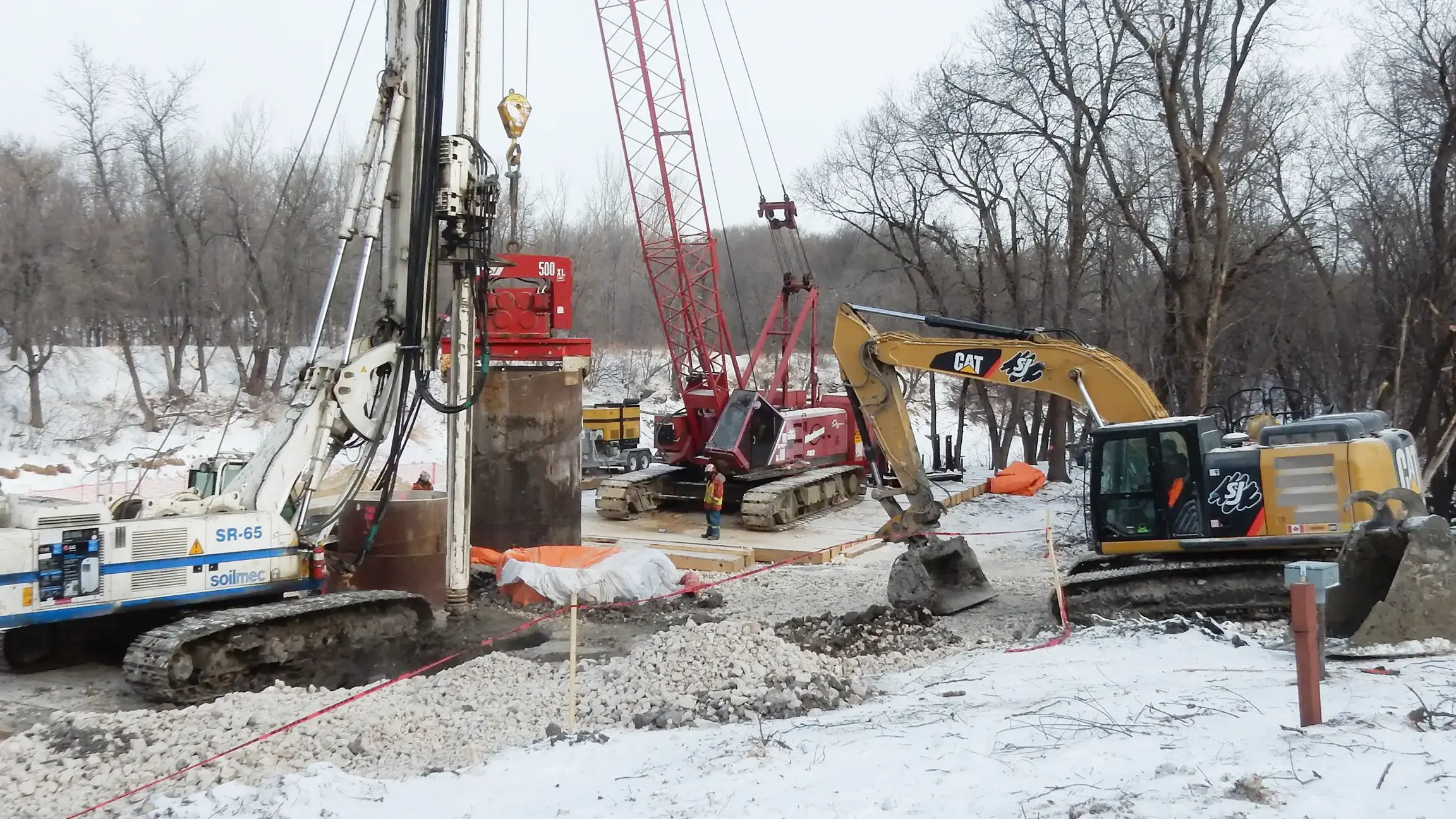 Construction of rockfill columns