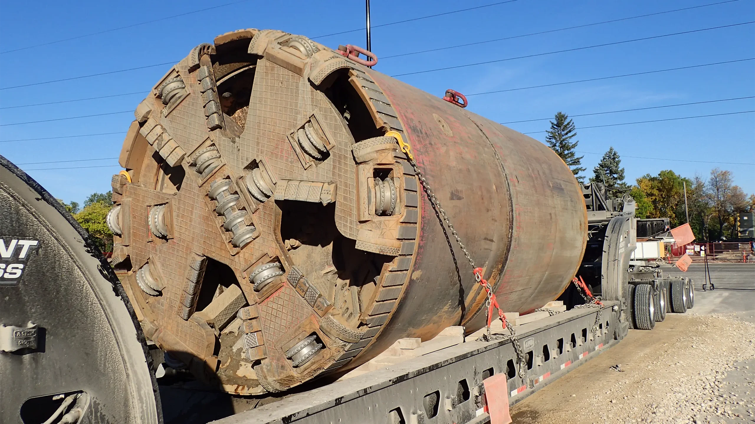 The MTBM drill's cutting face