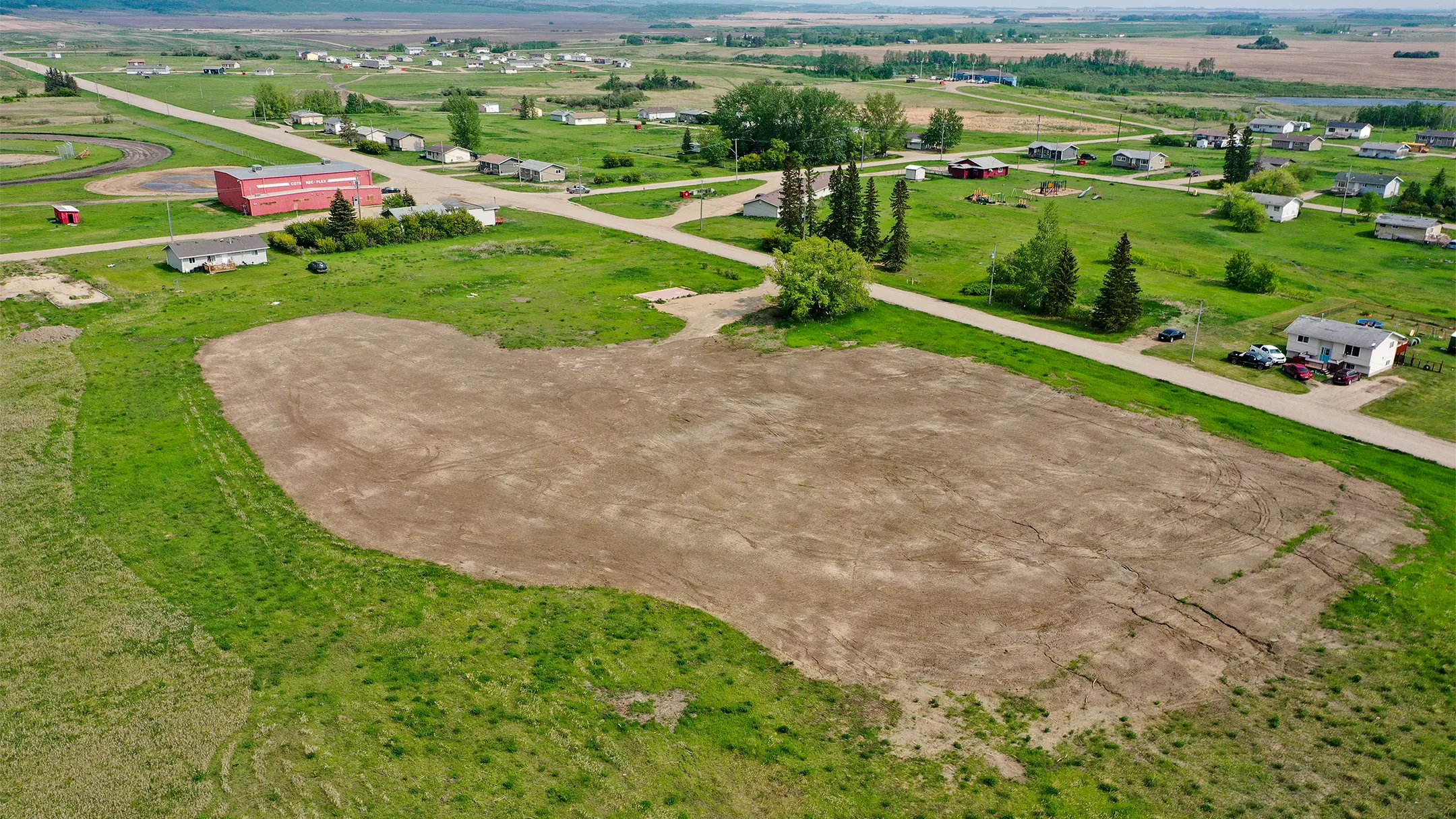 The remediated site of the Cote First Nation fence post treatment facility