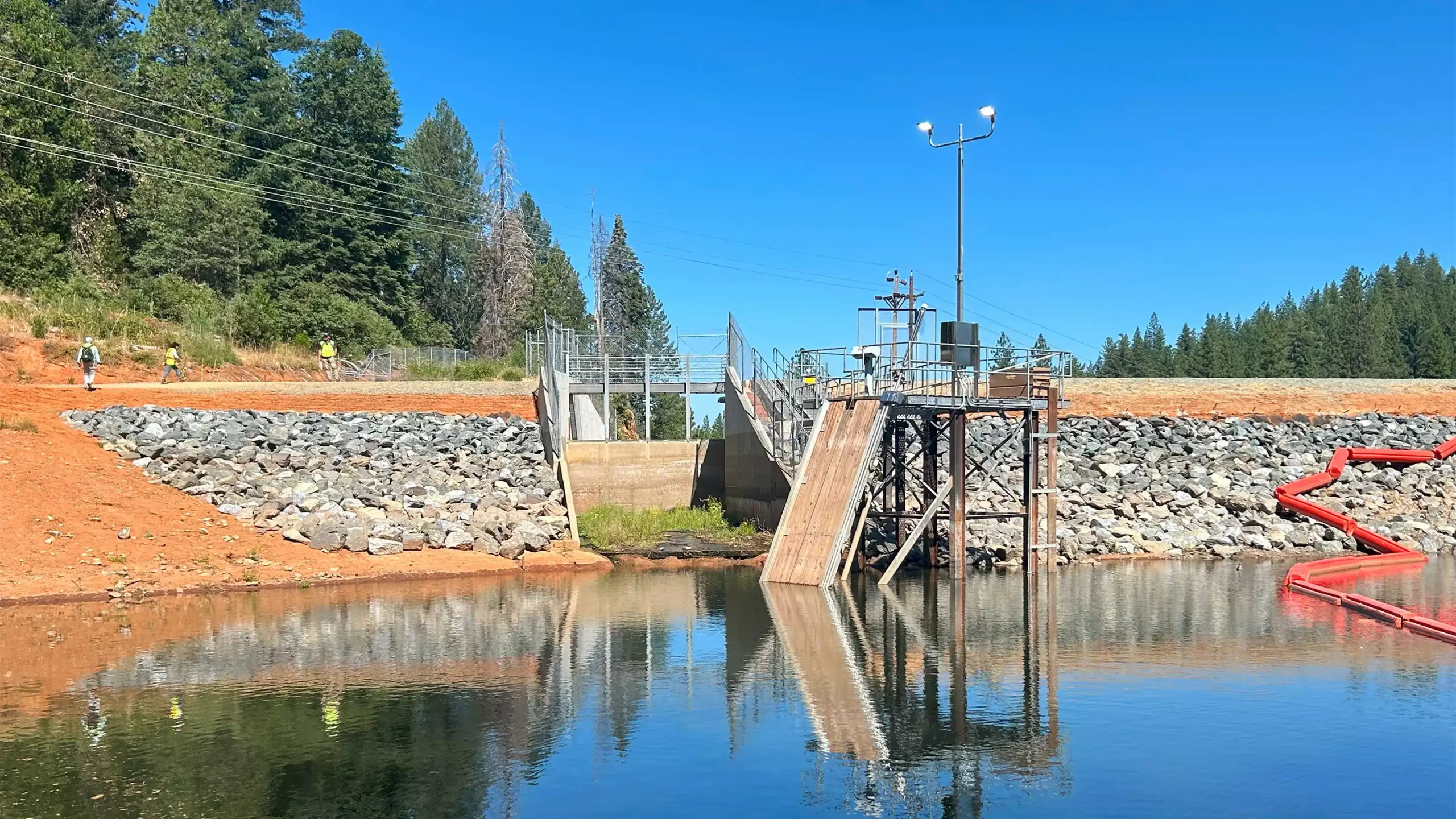 Reservoir access trail and structure