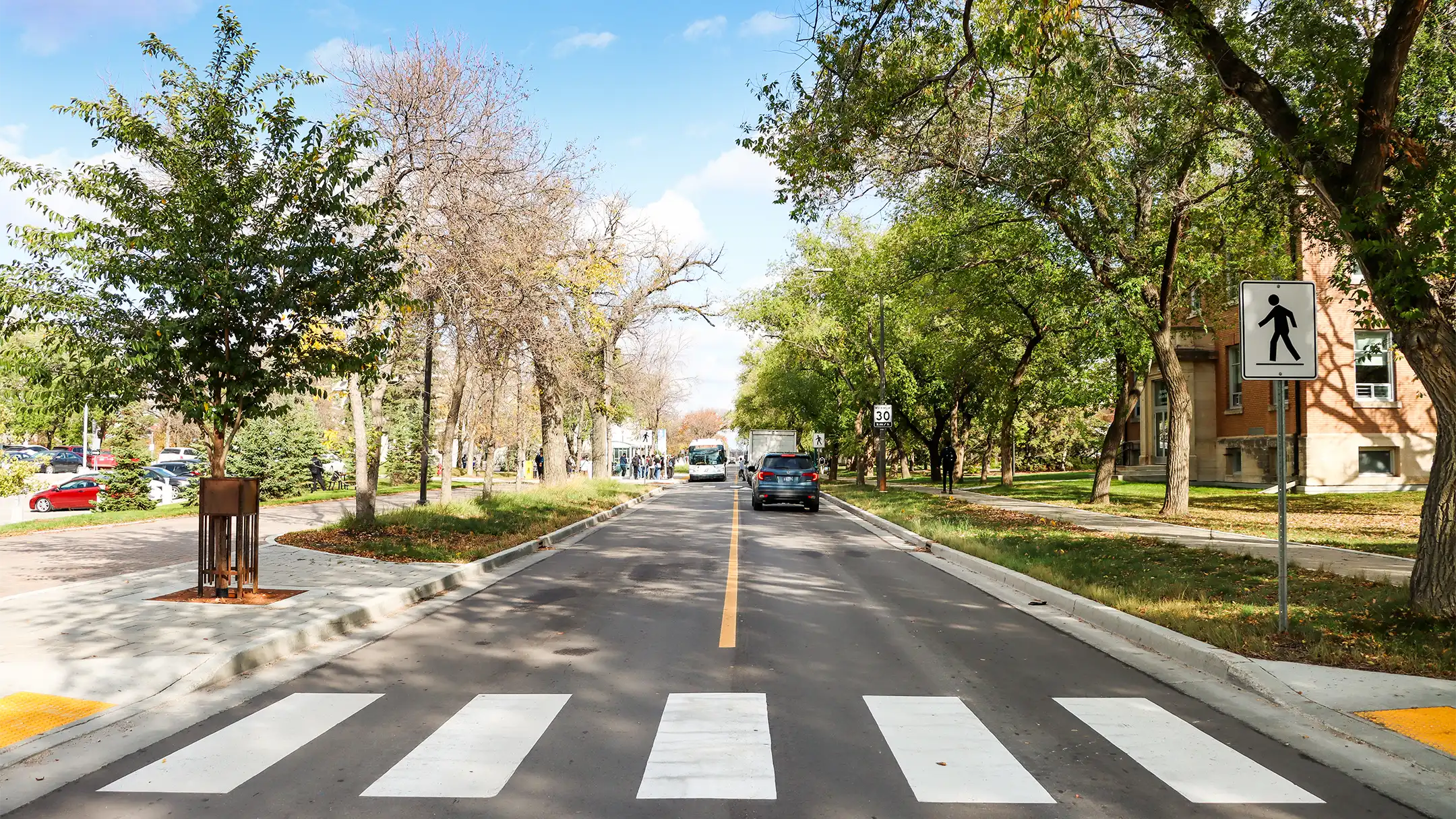 Photo of completed road work