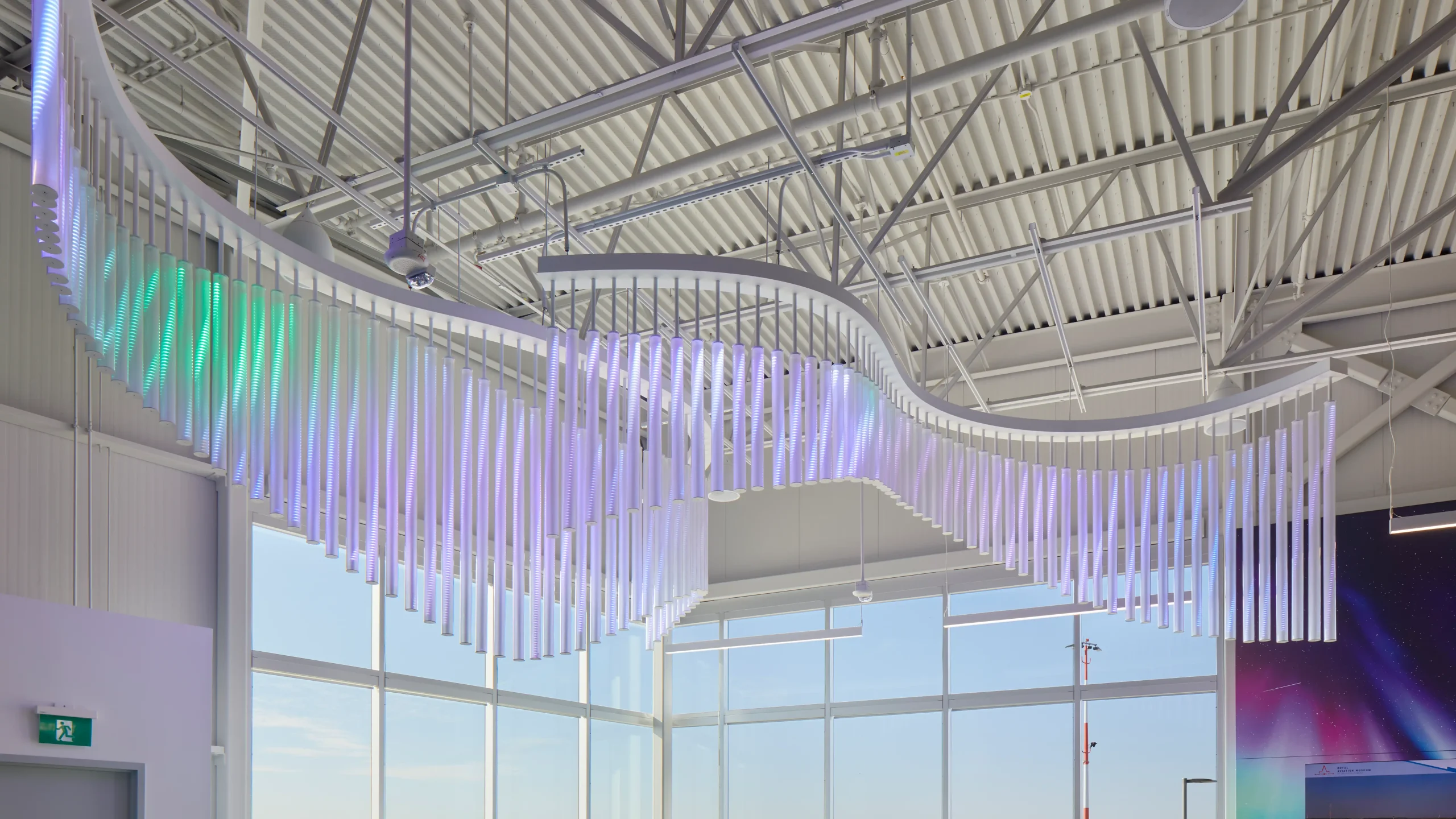 Lighting display at the museum