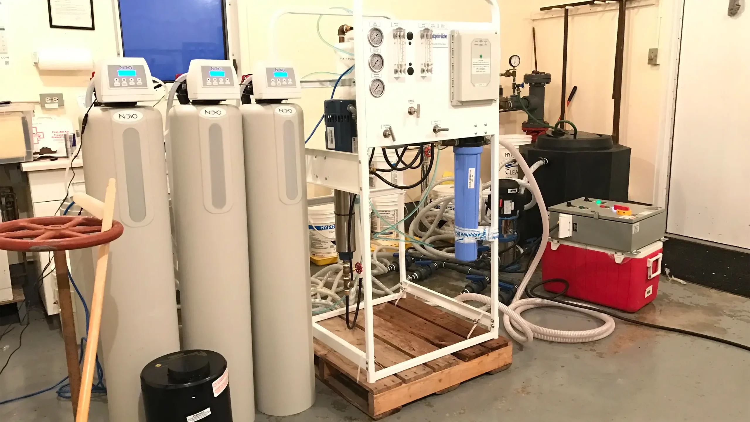 New ion exchange system control area