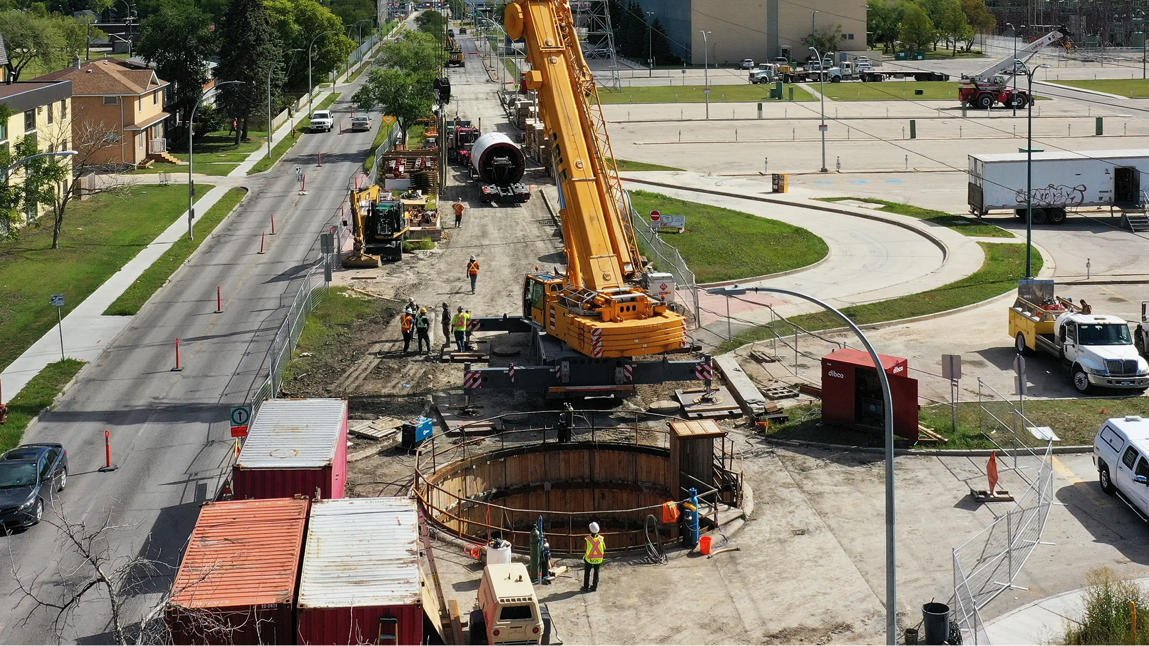 Taylor Avenue site development and launch shaft
