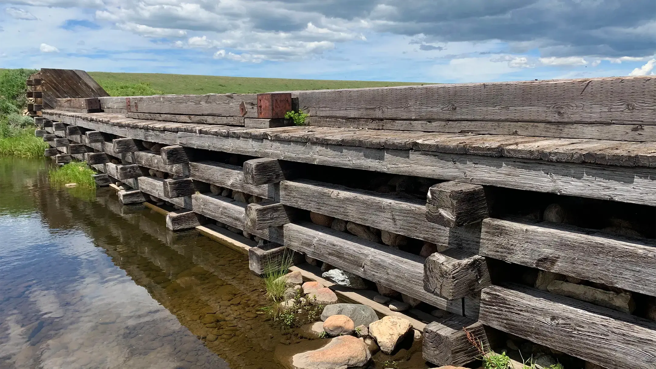 The old timber weir
