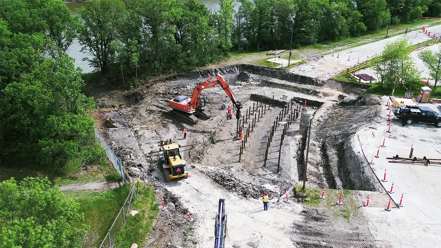 Helical pile installation