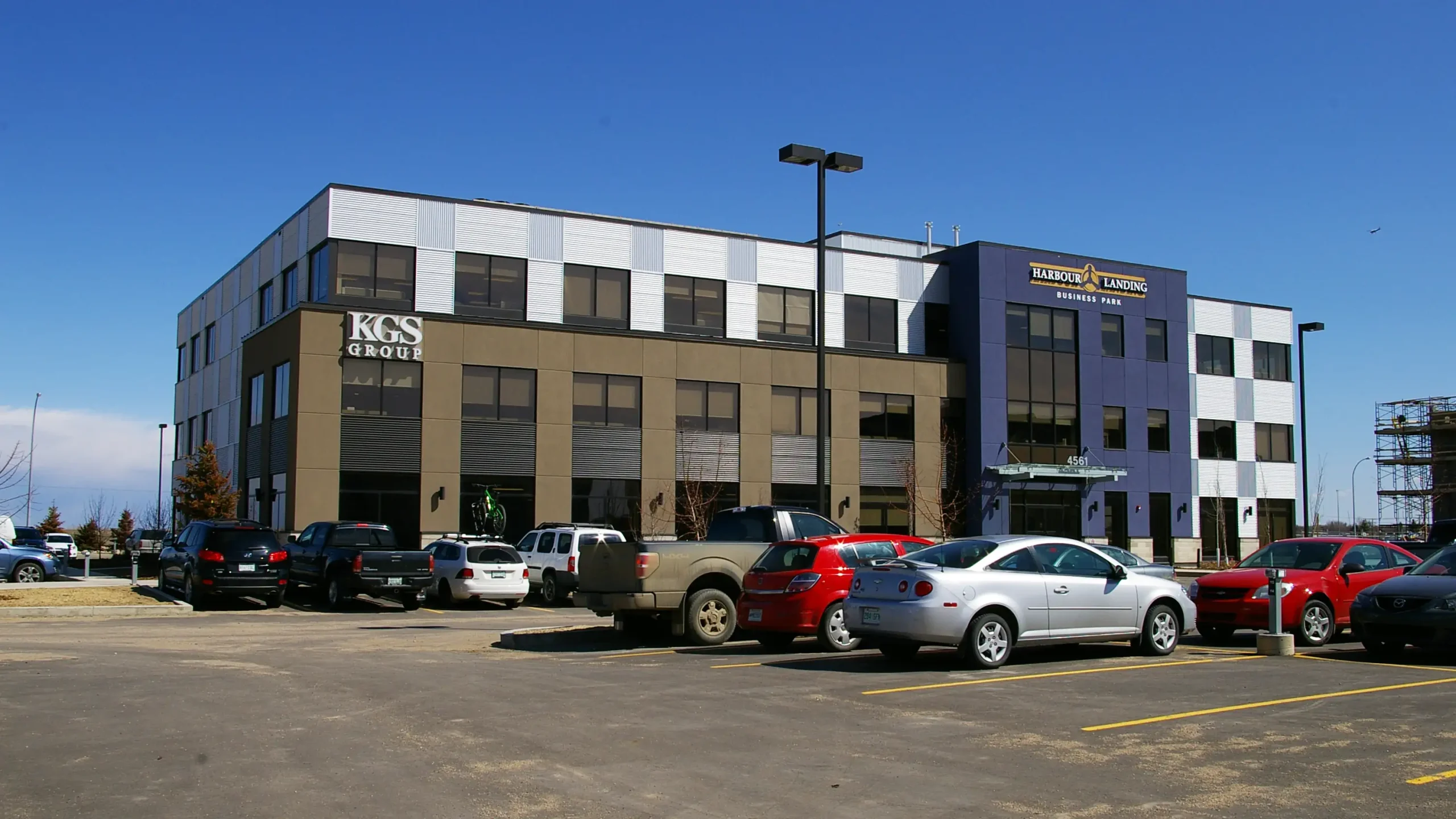 Photo of our building with signage on it