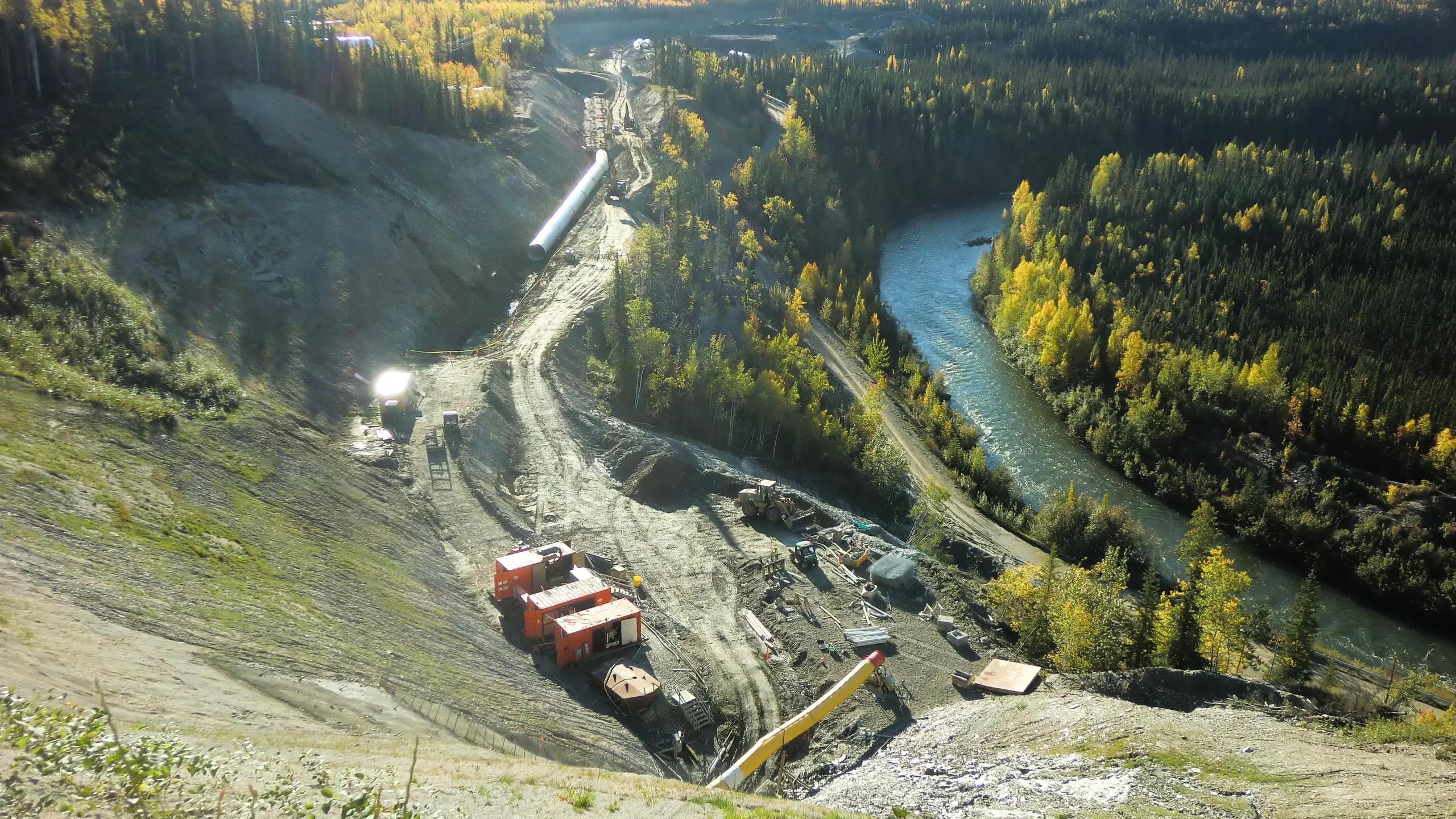 Photo of the Mayo B construction site