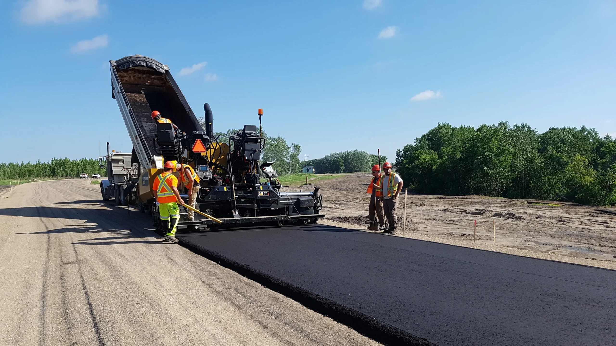 Constructing the new road