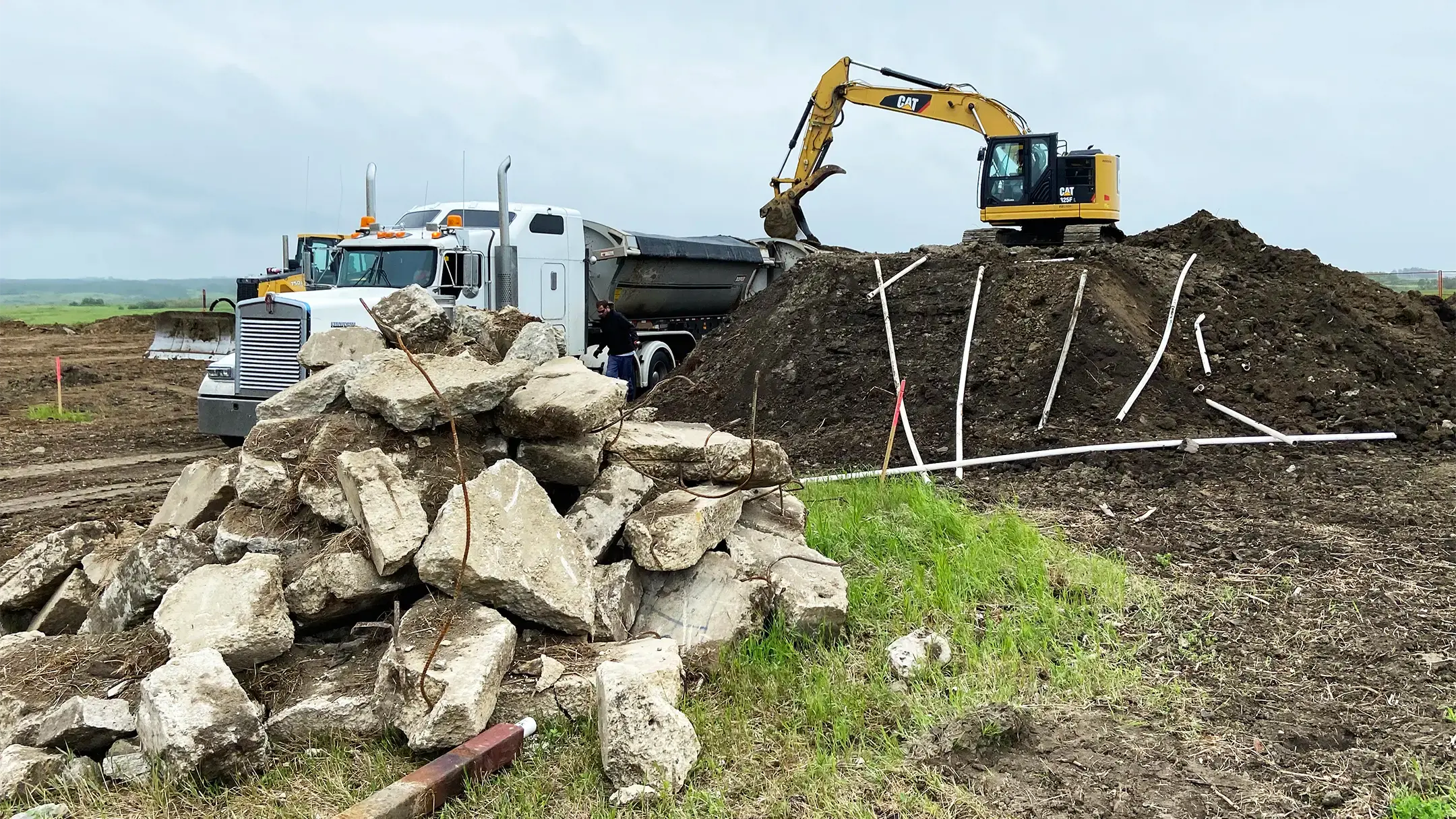 Fragments were discovered from the original fence post treatment facility