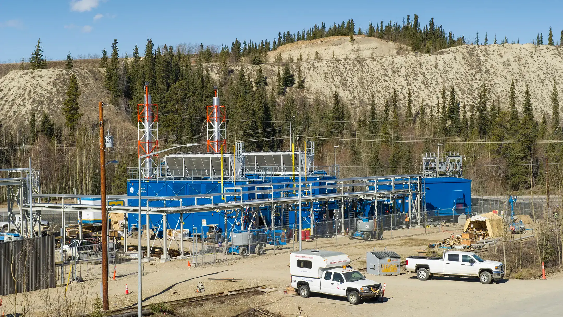 Exterior photo of completed structure