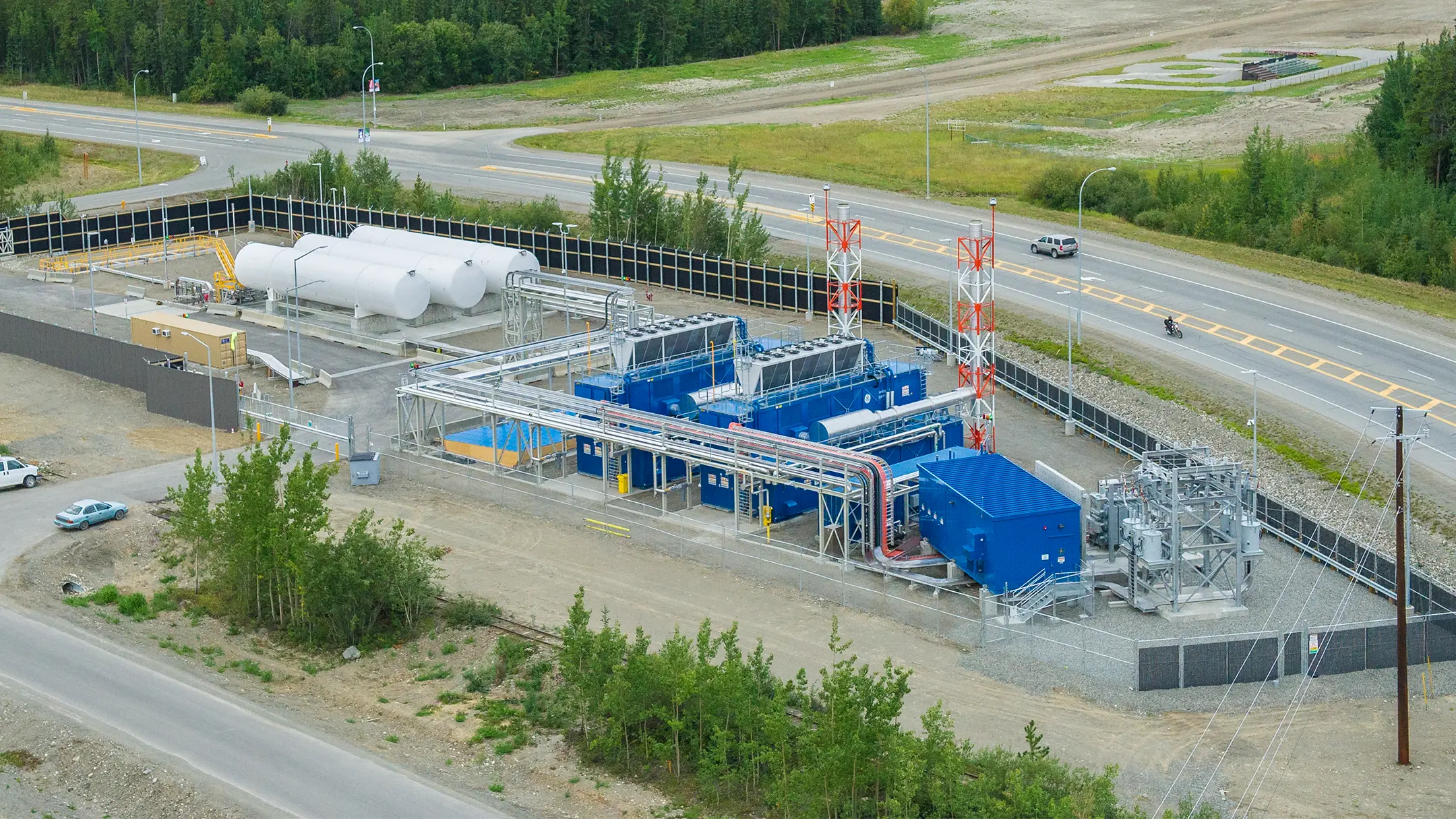 Exterior photo of completed structure